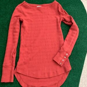 Susina Autumn Orange Fitted Tunic Womens size XS